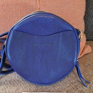 Portland Leather Goods Cobalt Small Circle Crossbody Bag
